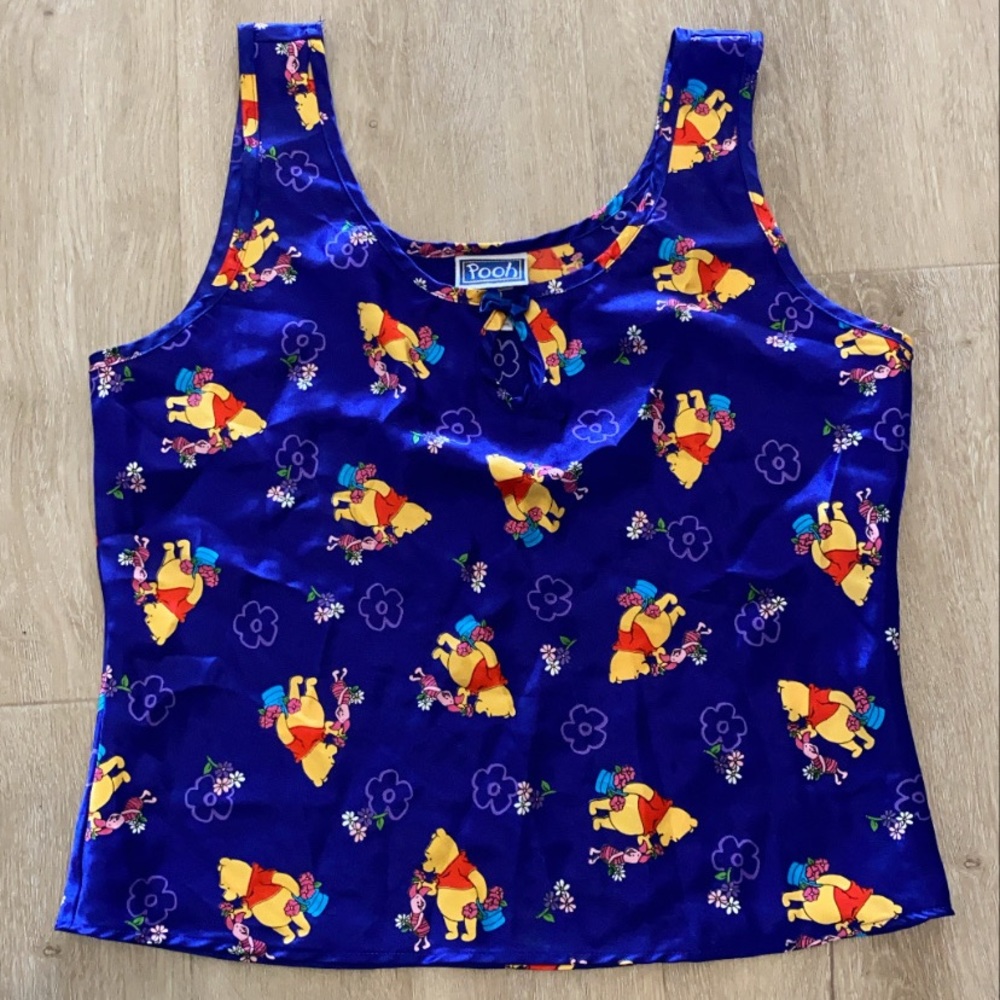 Vintage Winnie the Pooh Silk Silky Tank